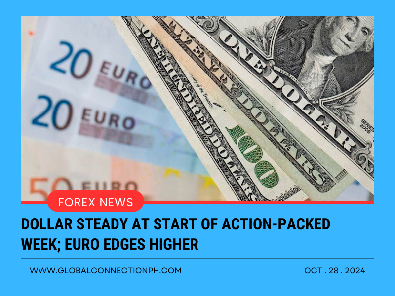 Dollar steady at start of action-packed week; euro edges higher