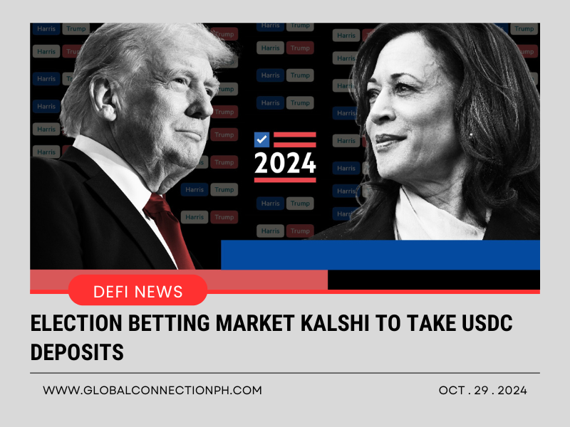 Election betting market Kalshi to take USDC deposits