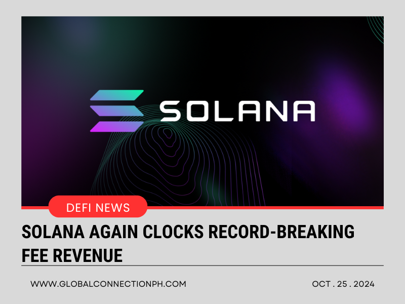 Solana again clocks record-breaking fee revenue