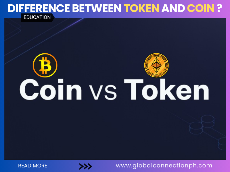 What is the difference between token and coin?